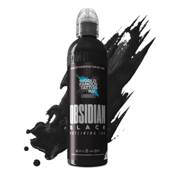 World Famous Limitless Tattoofarbe - Obsidian Black Outlining 120ml.