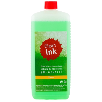 Clean Ink Grüne Seife 1000 ml mit Zitrus Duft
