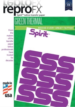 10x SPIRIT reproFX Green Matrizenpapier für Thermalkopierer A4