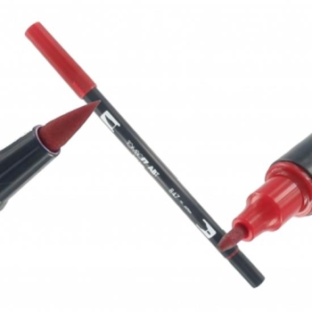 Tombow Dual Brush Stift AB-T Farbe Crimson