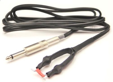 Clipcord Silikon Kabel Schwarz mit Klinkenstecker 1,8m