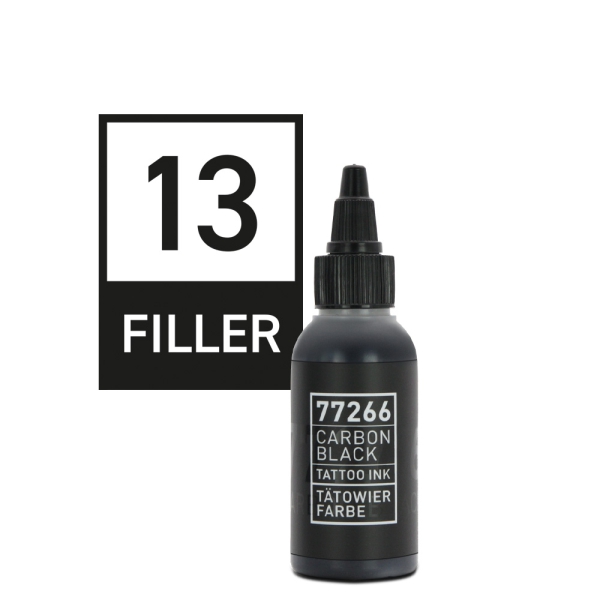 77266 Carbon Black Tattoofarbe - Filler 13 - 50ml.