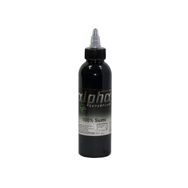 ALPHA superfluid Tattoofarbe 100% Sumi 30ml