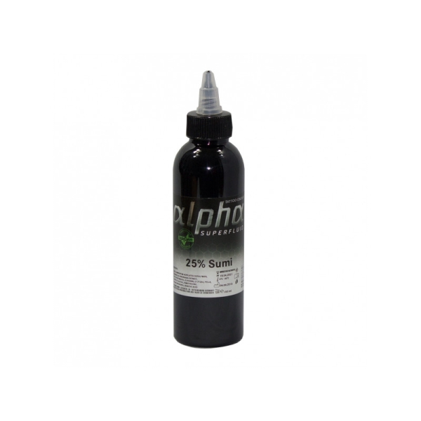 ALPHA superfluid Tattoofarbe 25% Sumi 30ml