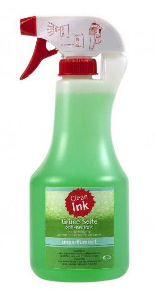 Clean Ink Grüne Seife 500 ml Unparfümiert