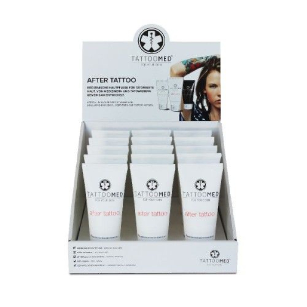 TattooMed After Tattoo Creme 15 x 100ml. Tischaufsteller